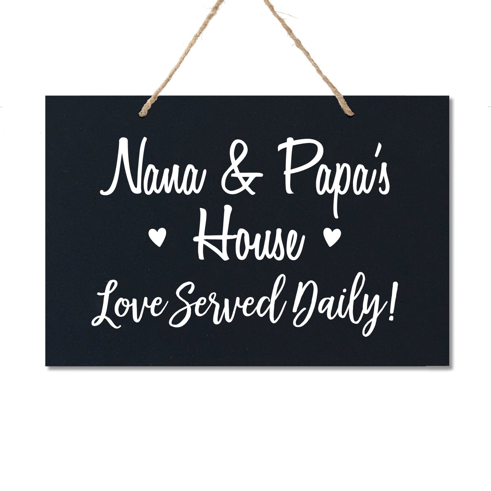 Grandparent Wall Hanging Sign Gift - Love Served Daily - LifeSong Milestones
