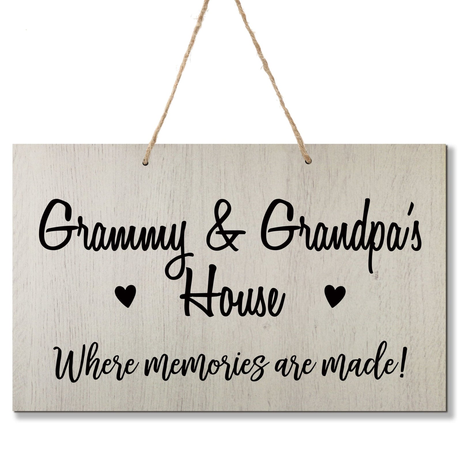 Grandparent Wall Hanging Sign Gift - Memories Are Made - LifeSong Milestones