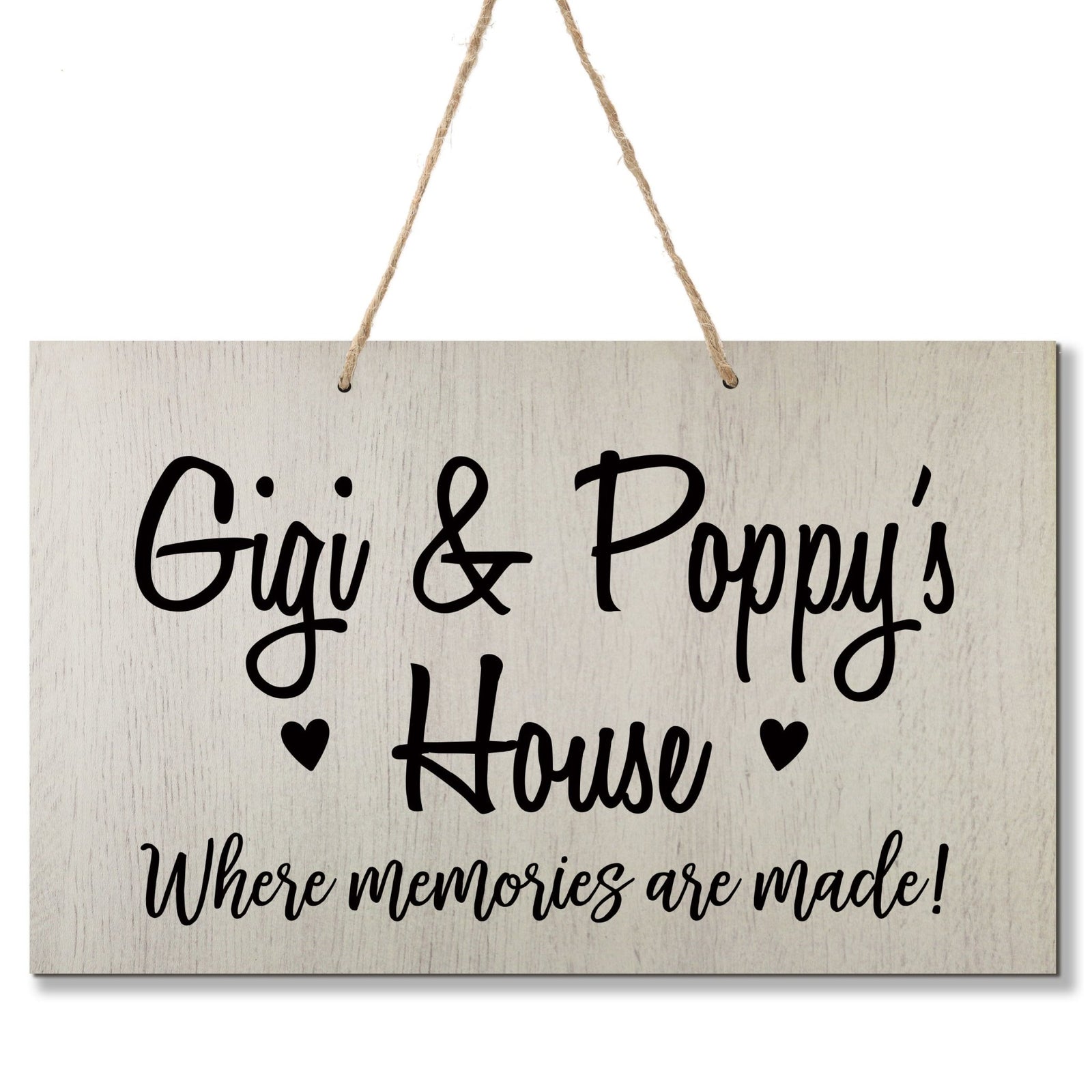 Grandparent Wall Hanging Sign Gift - Memories Are Made - LifeSong Milestones