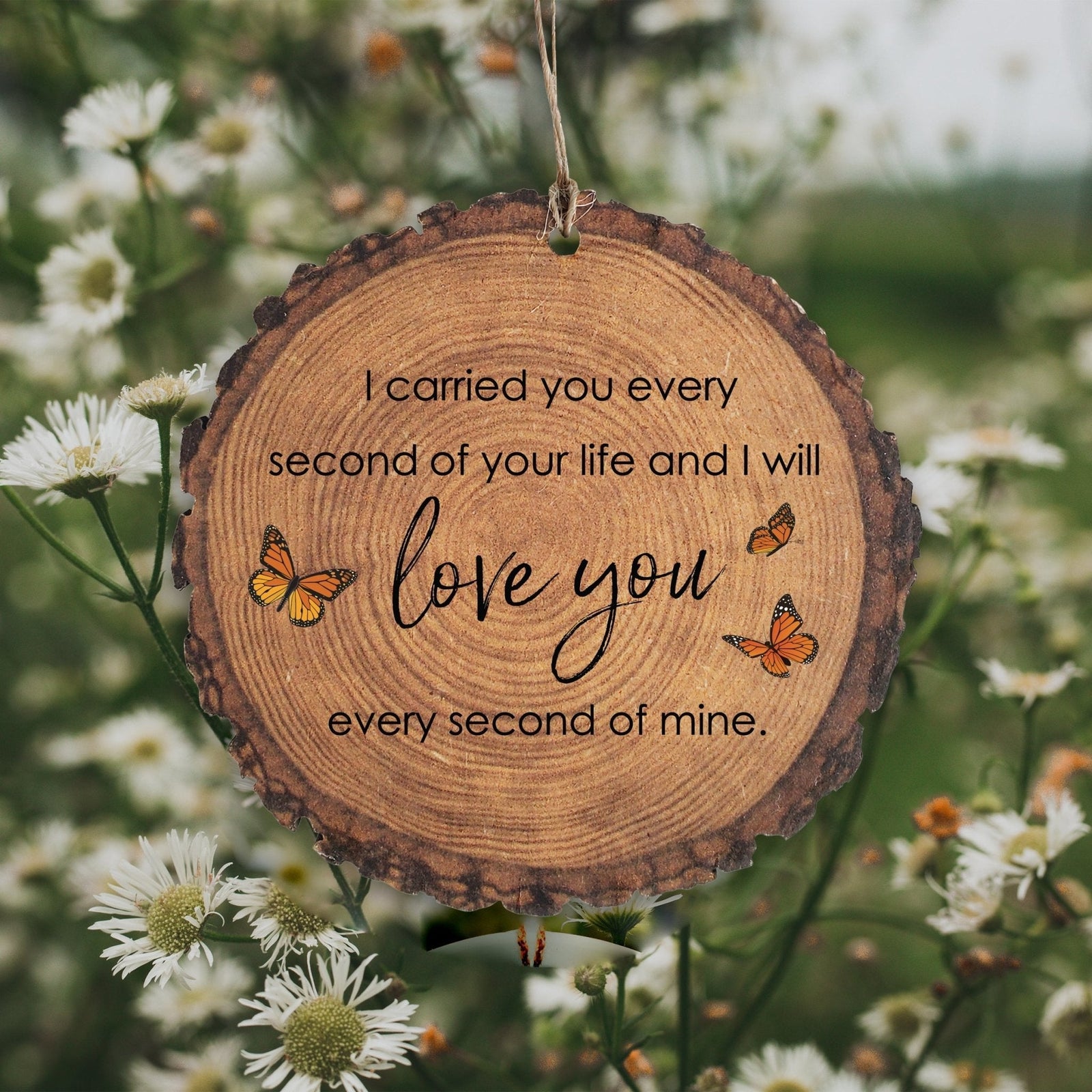 Hanging Memorial Bereavement Barky Ornament for Loss of Loved One - I Carried You - LifeSong Milestones