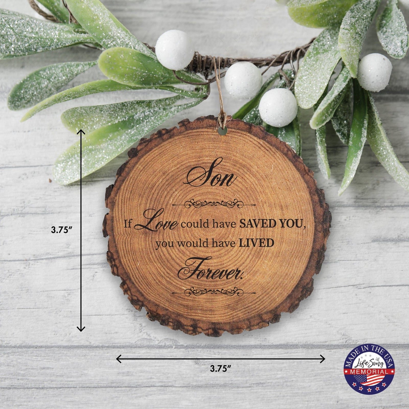 Hanging Memorial Bereavement Barky Ornament for Loss of Loved One - If Love Could - LifeSong Milestones