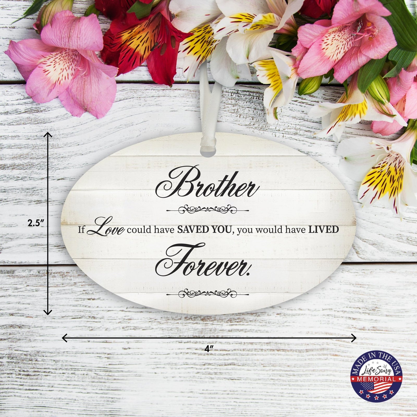 Hanging Memorial Bereavement Ornament for Loss of Loved One - If Love Could - LifeSong Milestones