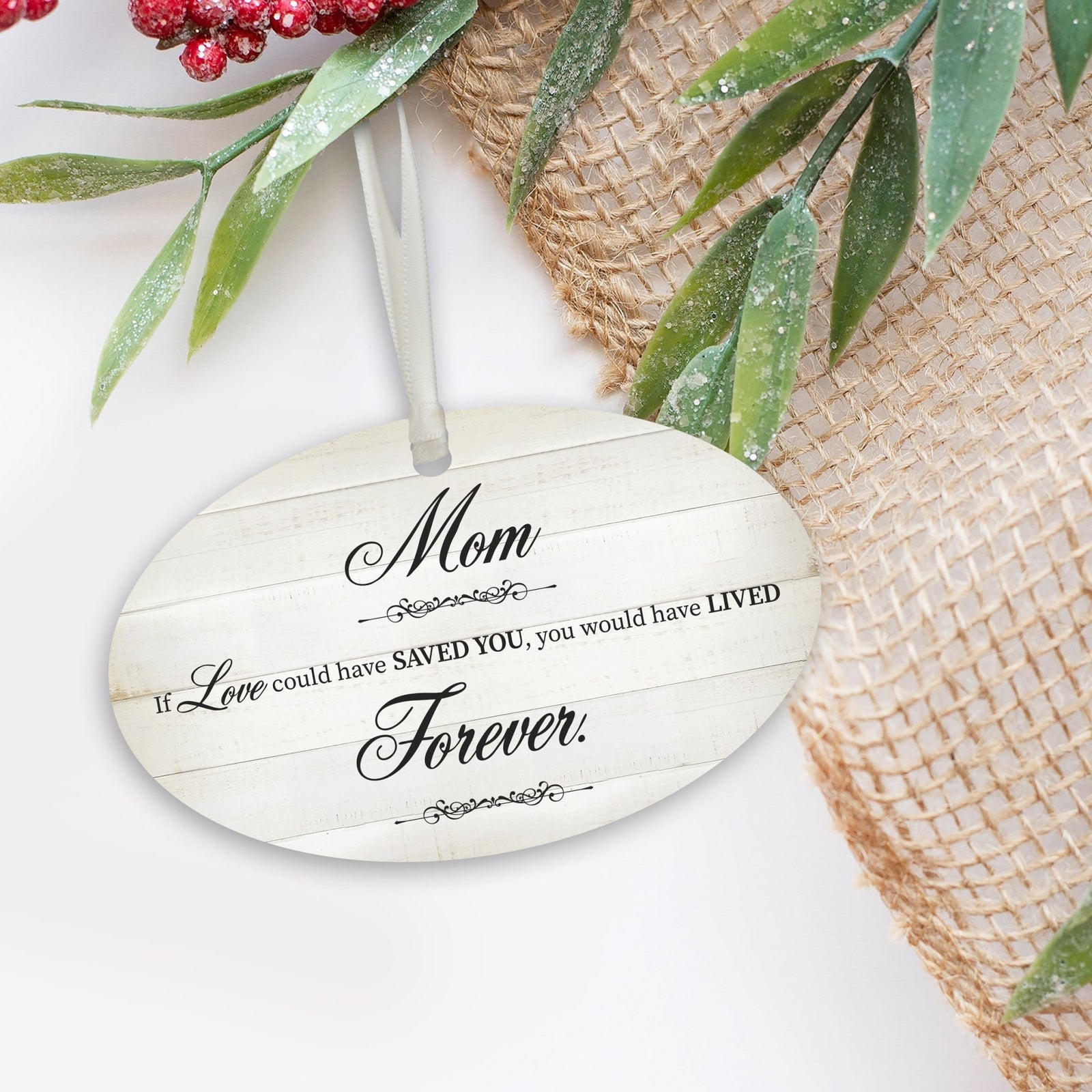 Hanging Memorial Bereavement Ornament for Loss of Loved One - If Love Could - LifeSong Milestones