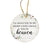 Hanging Memorial Ceramic Ornament for Loss of Loved One - LifeSong Milestones