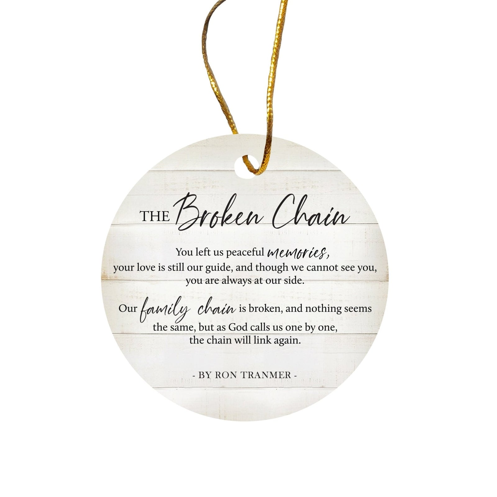 Hanging Memorial Ceramic Ornament for Loss of Loved One - LifeSong Milestones