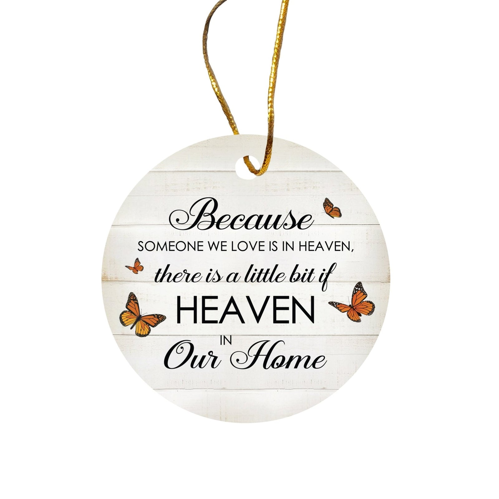 Hanging Memorial Ceramic Ornament for Loss of Loved One - LifeSong Milestones