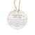 Hanging Memorial Ceramic Ornament for Loss of Loved One - We Thought Of You - LifeSong Milestones