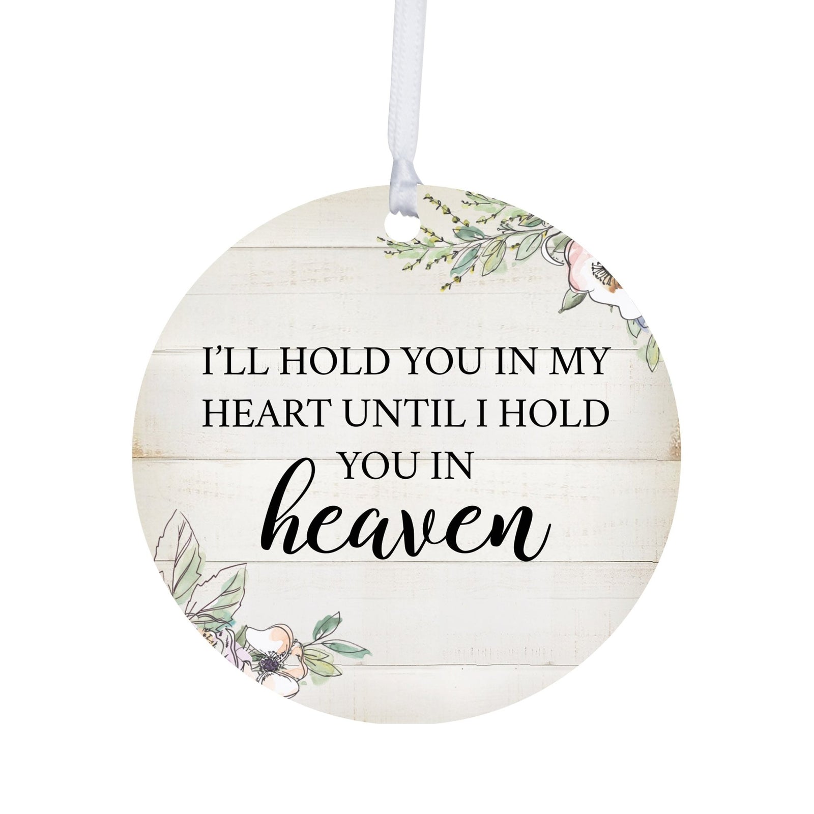 Hanging Memorial Round Ornament for Loss of Loved One - LifeSong Milestones