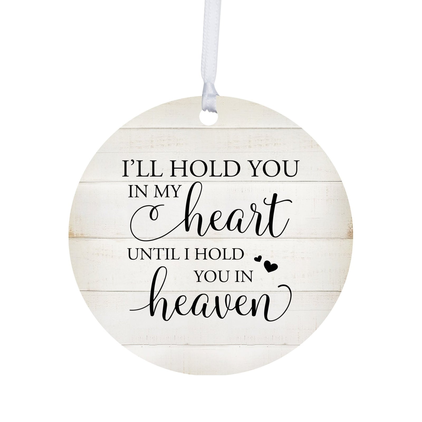 Hanging Memorial Round Ornament for Loss of Loved One - LifeSong Milestones