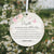 Hanging Memorial Round Ornament for Loss of Loved One - We Thought Of You - LifeSong Milestones