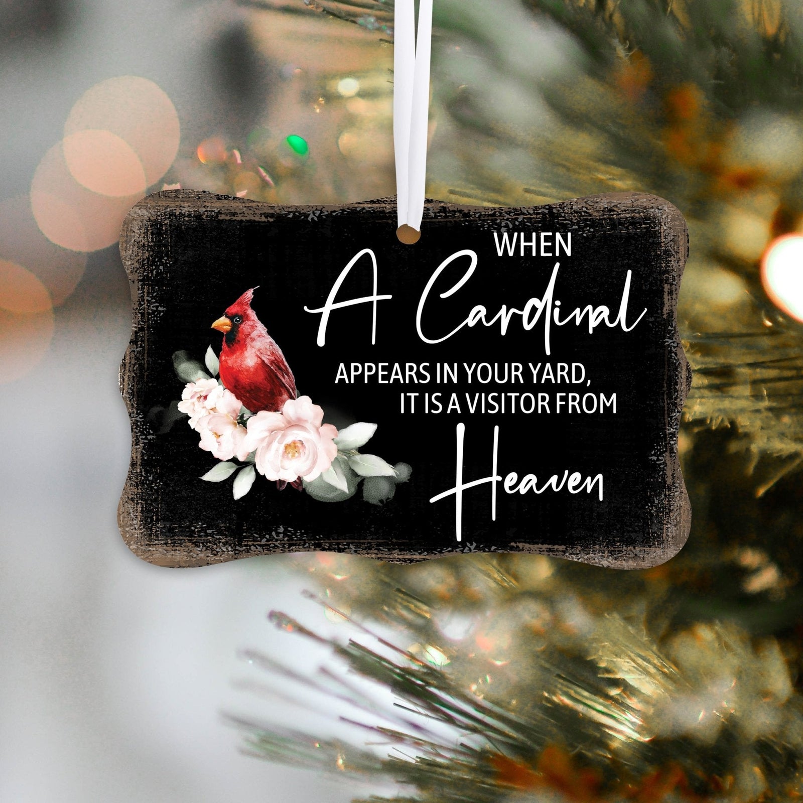Hanging Memorial Scalloped Ornament Signs for Bereavement Gifts - LifeSong Milestones