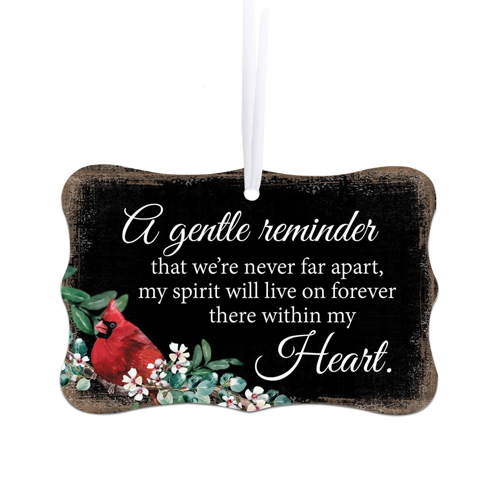 Memorial decorations in the form of elegant scalloped ornaments, perfect for remembering your loved one.