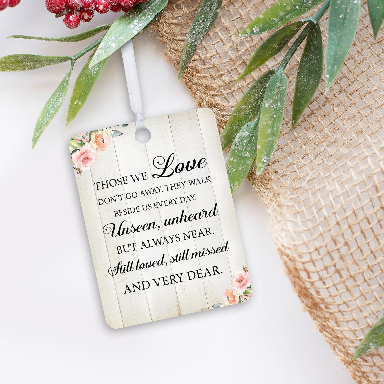 Hanging Memorial Vertical Ornament for Loss of Loved One - LifeSong Milestones