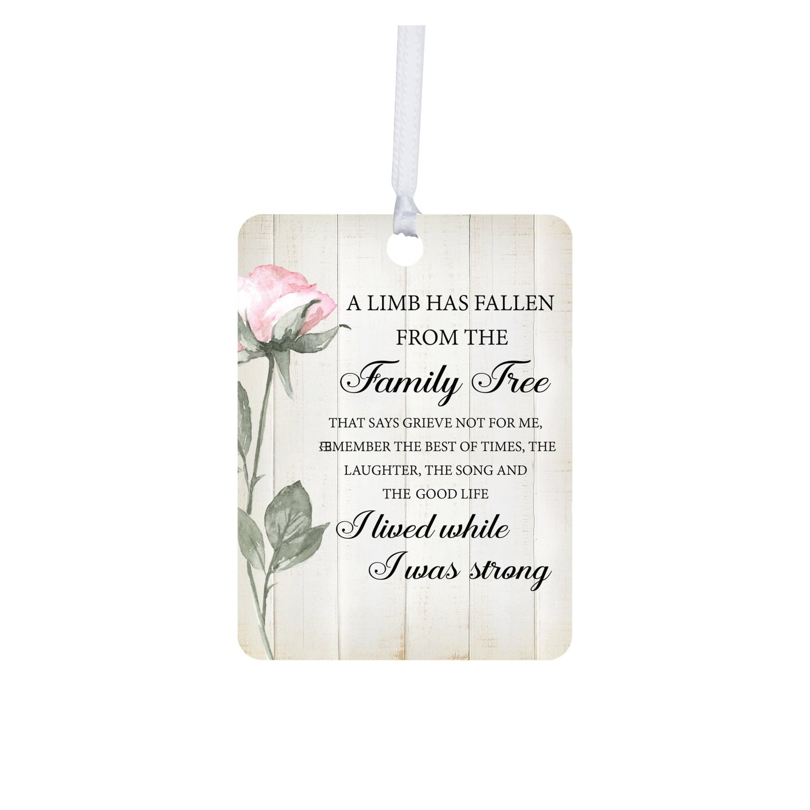 Hanging Memorial Vertical Ornament for Loss of Loved One - LifeSong Milestones