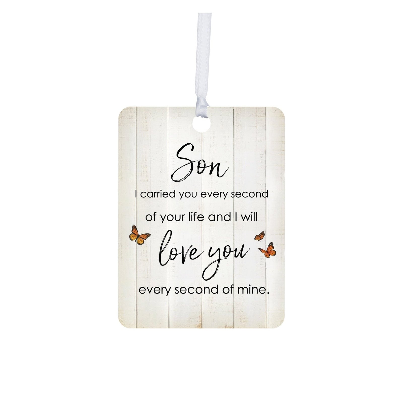 Hanging Memorial Vertical Ornament for Loss of Loved One - I Carried You Every - LifeSong Milestones