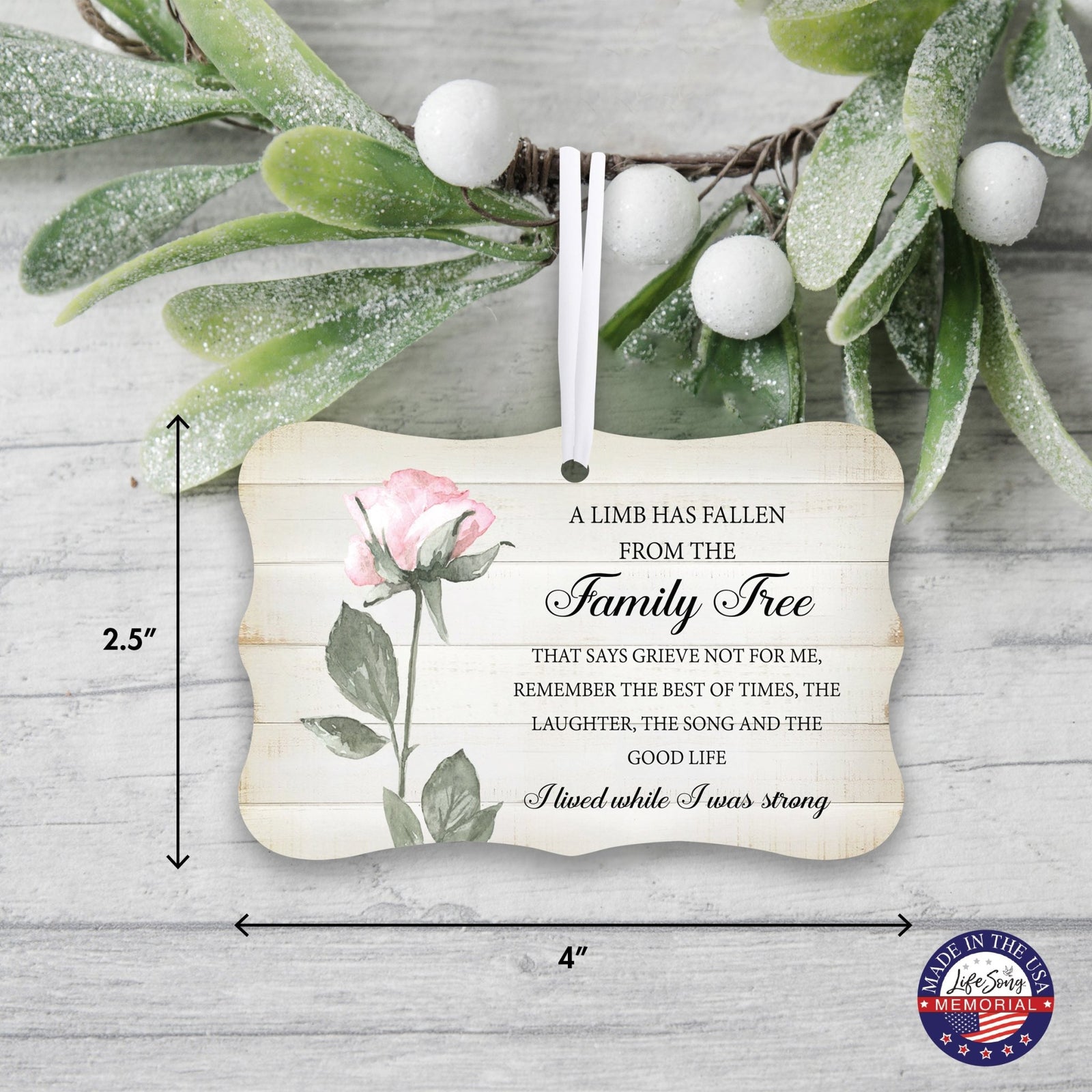 Comforting Memorial Gifts for Loss of Loved One: Lifesong Milestones Ornament.