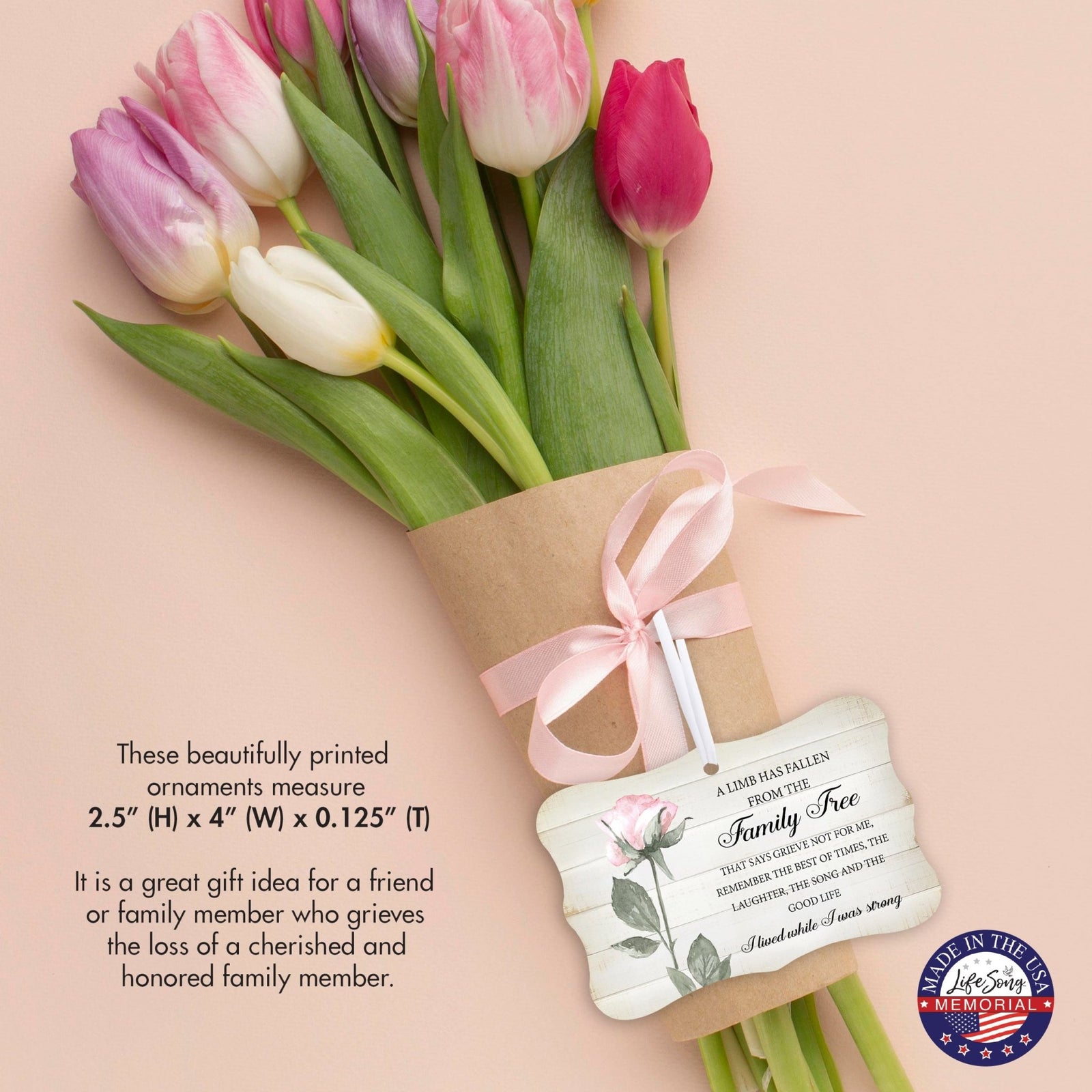 Memorial ornament to keep the memory of your loved one alive – a meaningful gift for bereaved hearts.