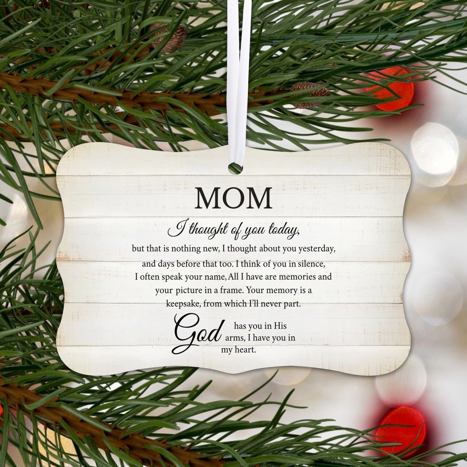 Comforting Memorial Gifts for Loss of Loved One: Lifesong Milestones Ornament.