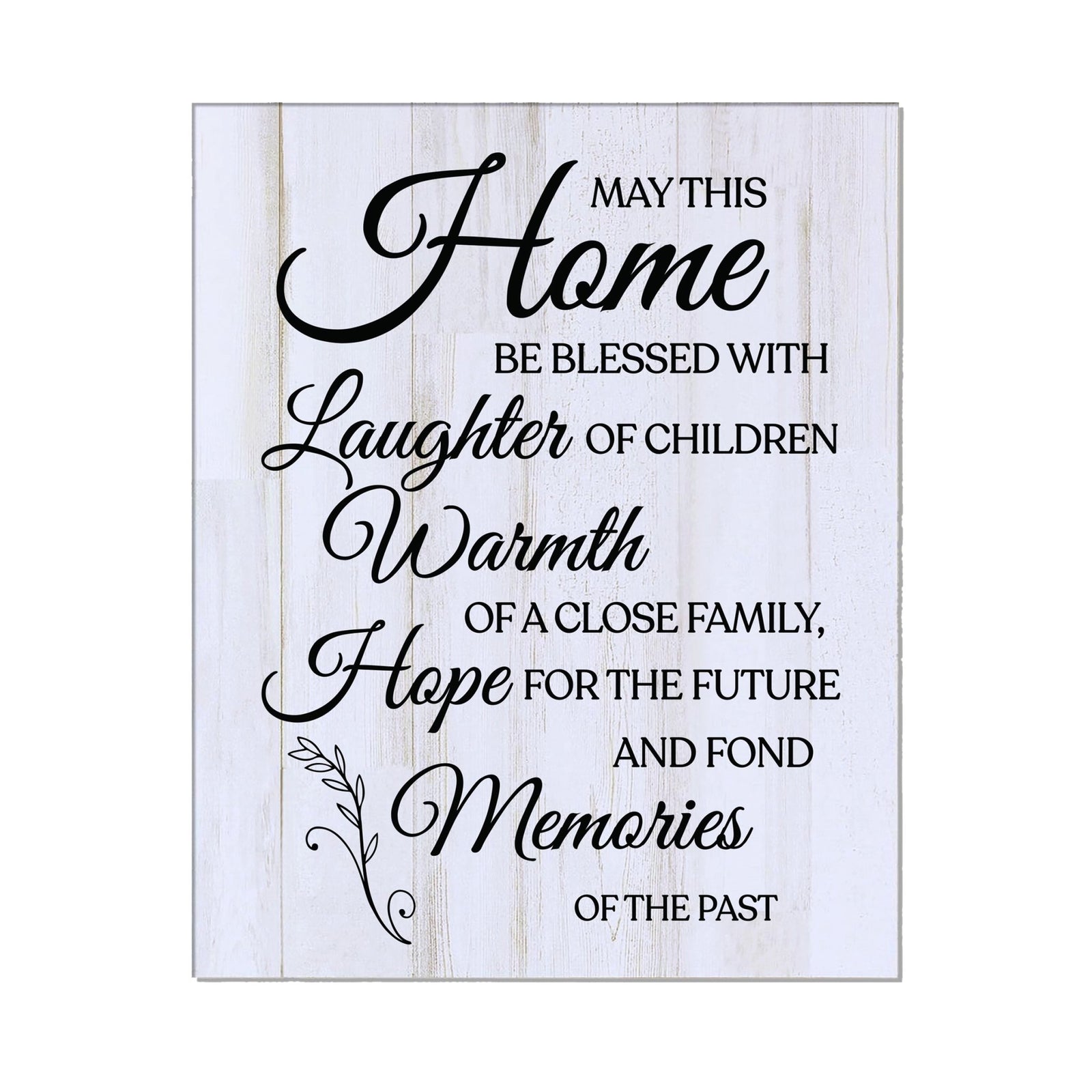 Home Decor Wall Plaques 8” x 10” May This Home - LifeSong Milestones