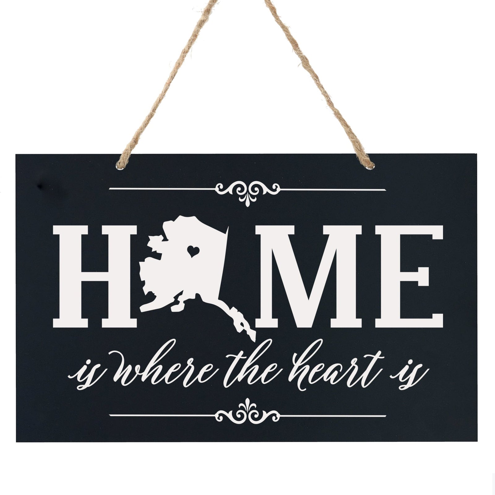 Home State Wall Hanging Rope Sign - Alaska - LifeSong Milestones