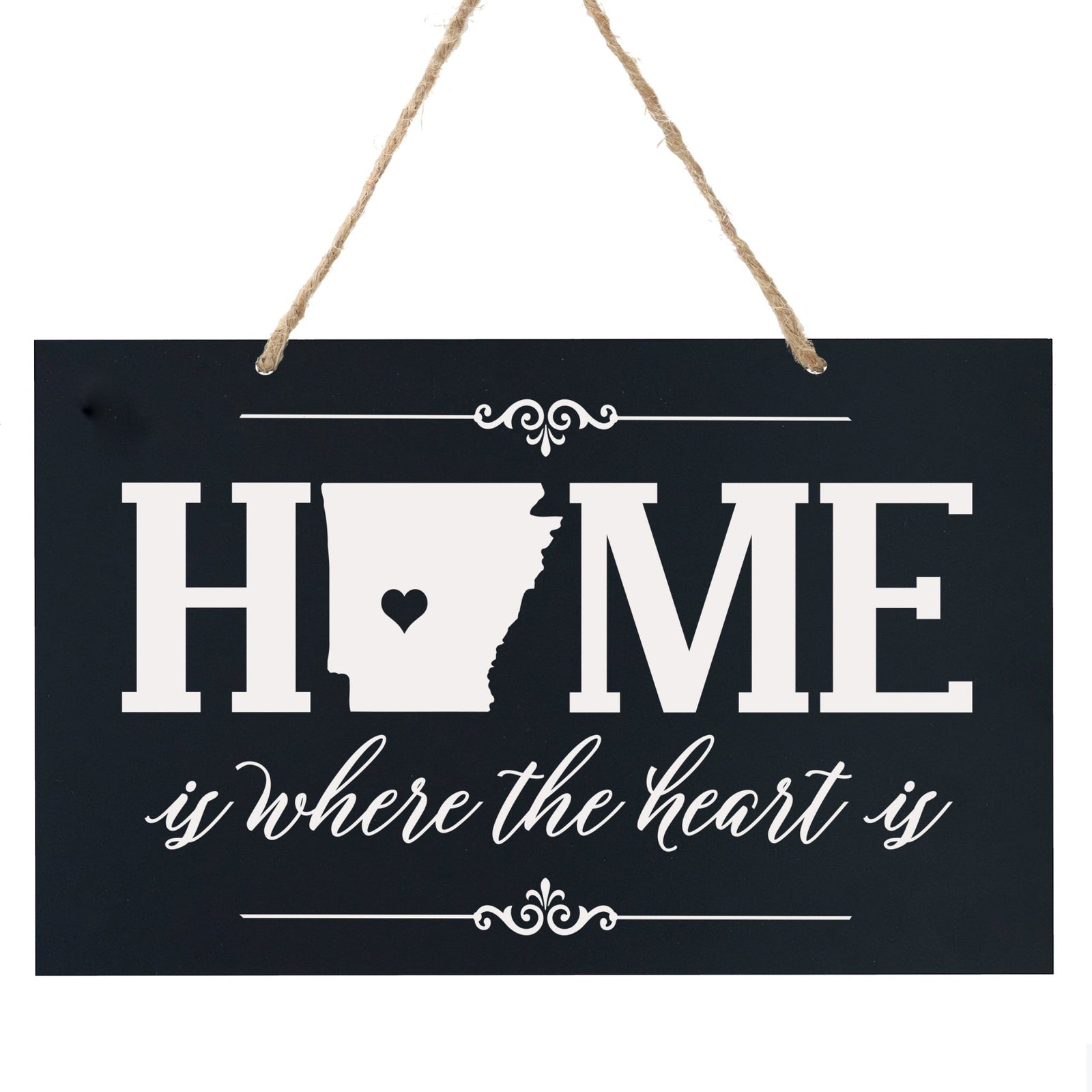 Home State Wall Hanging Rope Sign - Arkansas - LifeSong Milestones