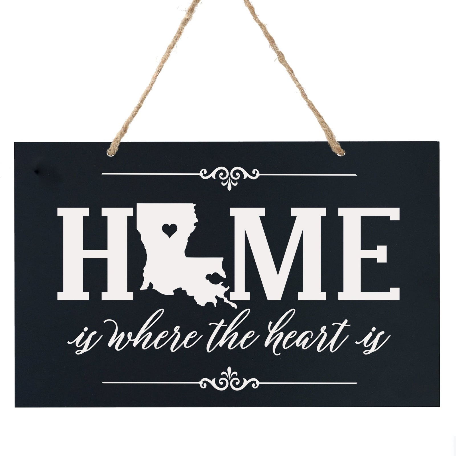 Home State Wall Hanging Rope Sign - Louisiana - LifeSong Milestones