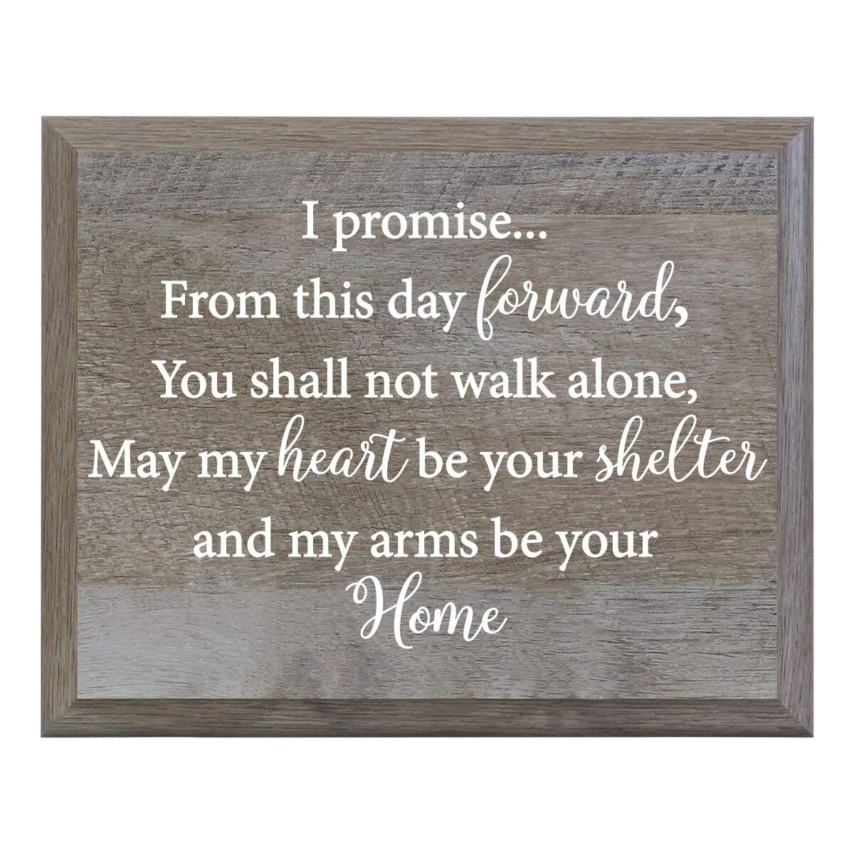 I Promise From This Day Decorative Wedding Party Sign (6x8) - LifeSong Milestones