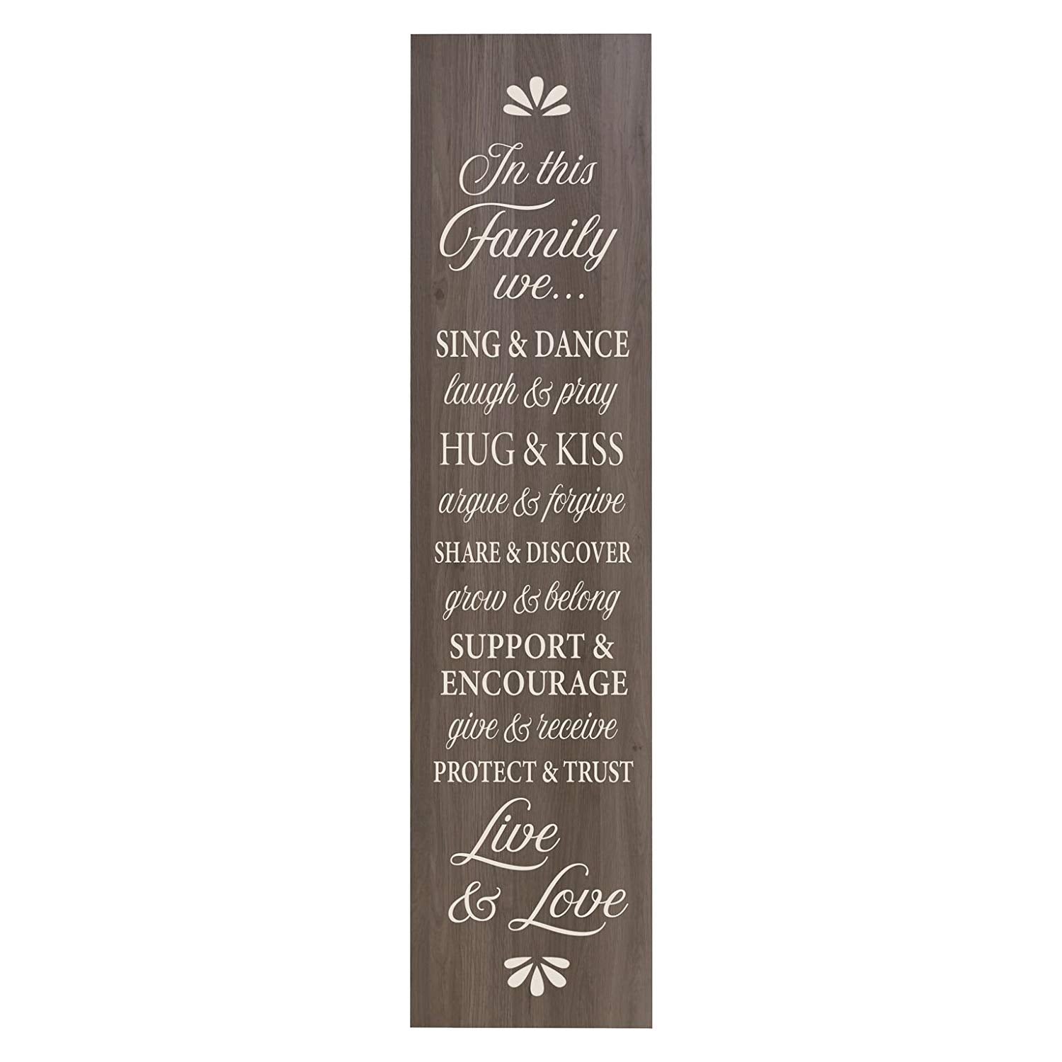 In This Family We Sing and Dance Decorative Wall Art Sign - LifeSong Milestones