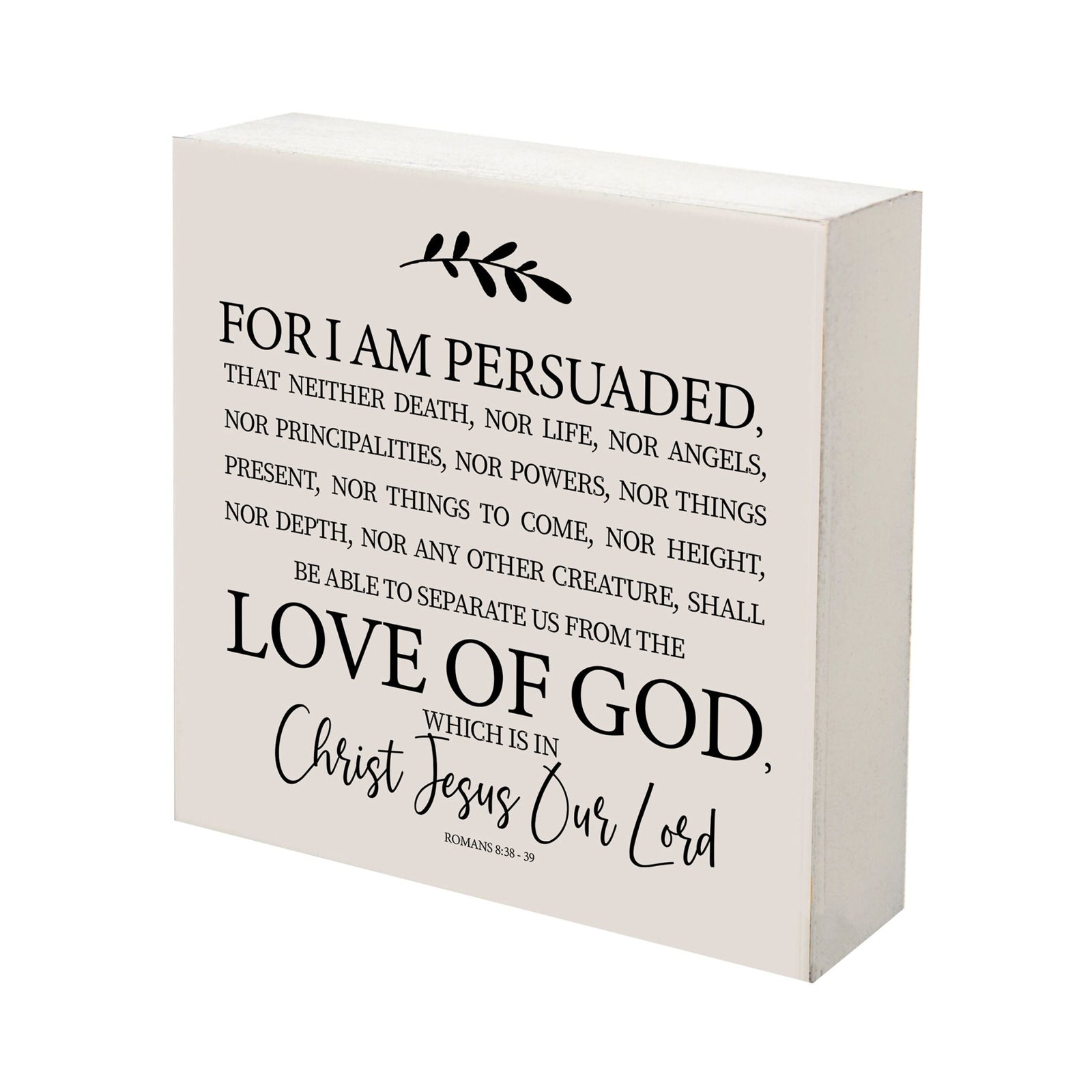 Inspirational 6x6 Shadow Box For I Am Persuaded - LifeSong Milestones