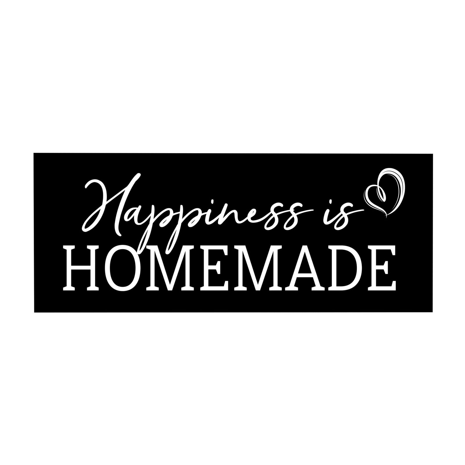 Inspirational Bible Quote Tabletop and Wall Decoration 10x4 - Happiness is Homemade - LifeSong Milestones