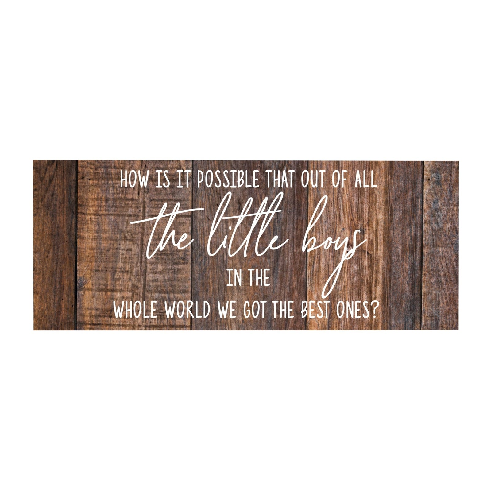 Inspirational Bible Quote Tabletop and Wall Decoration 10x4 - How Is It Possible - LifeSong Milestones