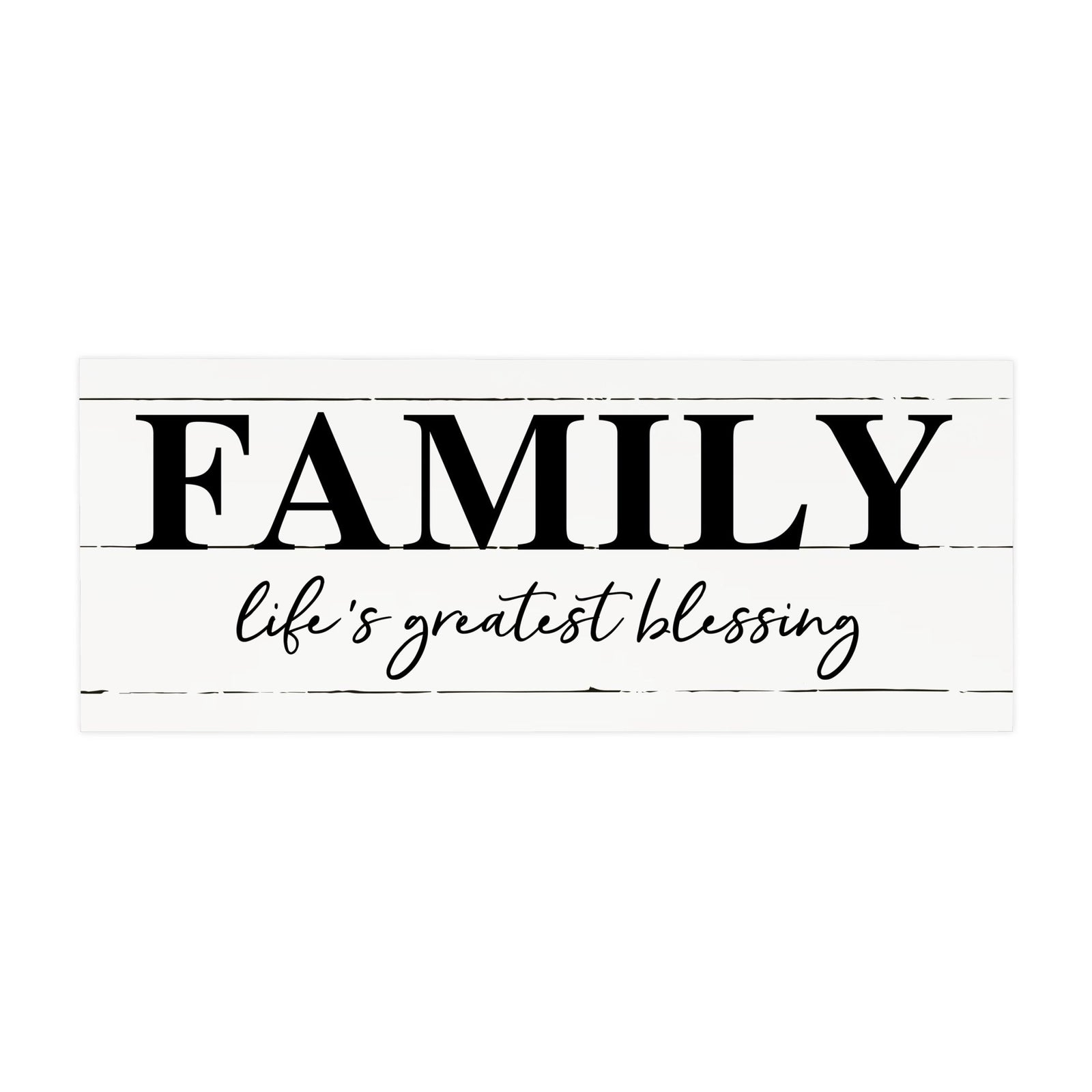 Inspirational Bible Quote Tabletop and Wall Decoration 10x4 - Life's Greatest Blessing - LifeSong Milestones