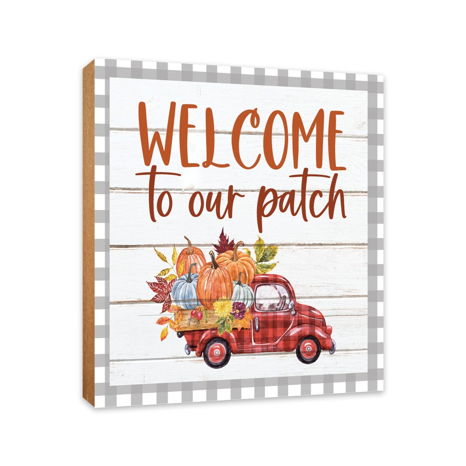 Inspirational Fall Themed Unique Shelf Décor and Tabletop Signs - LifeSong Milestones
