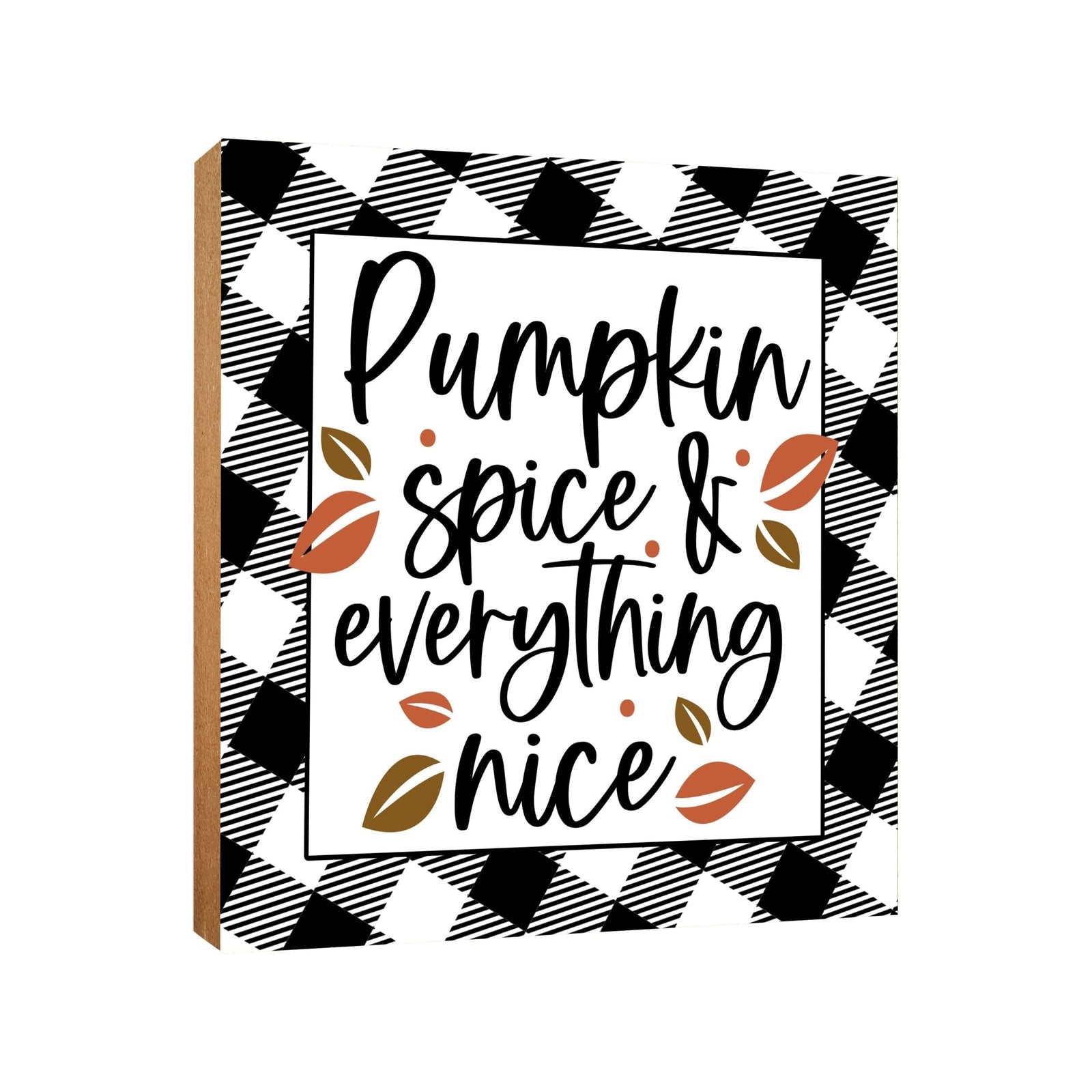 Inspirational Fall Themed Unique Shelf Décor and Tabletop Signs - LifeSong Milestones
