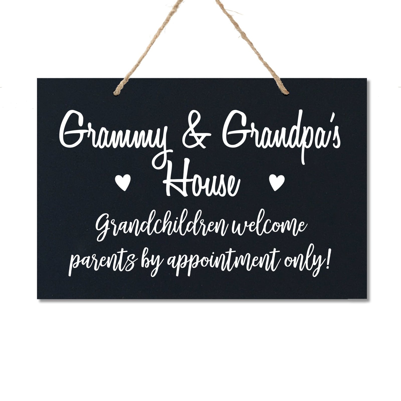 Inspirational Grandparent Wall Hanging Sign 8x12 - Grandchildren Welcome - LifeSong Milestones