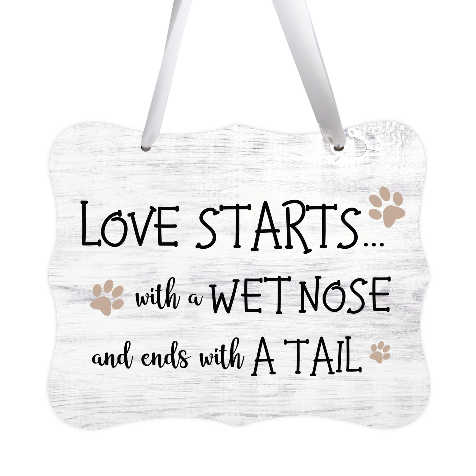 Inspirational Hanging Ribbon Wall Sign for Pet - LifeSong Milestones