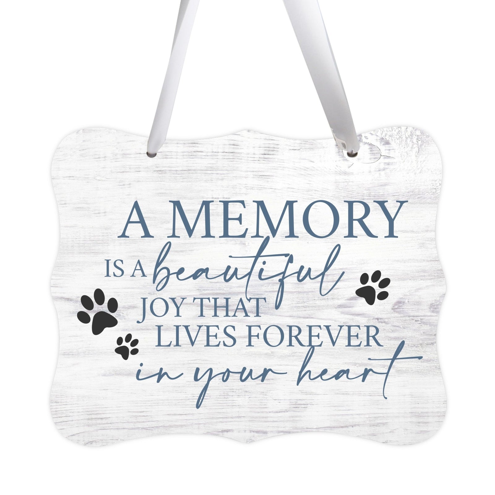 Inspirational Hanging Ribbon Wall Sign for Pet - LifeSong Milestones