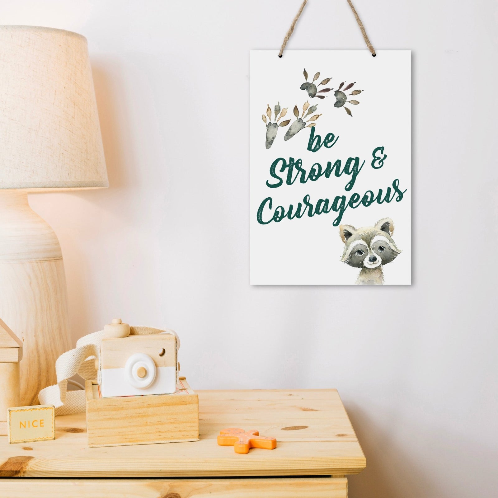 Inspirational Nursery Rope Signs for Boys and Girls - Be Strong - LifeSong Milestones