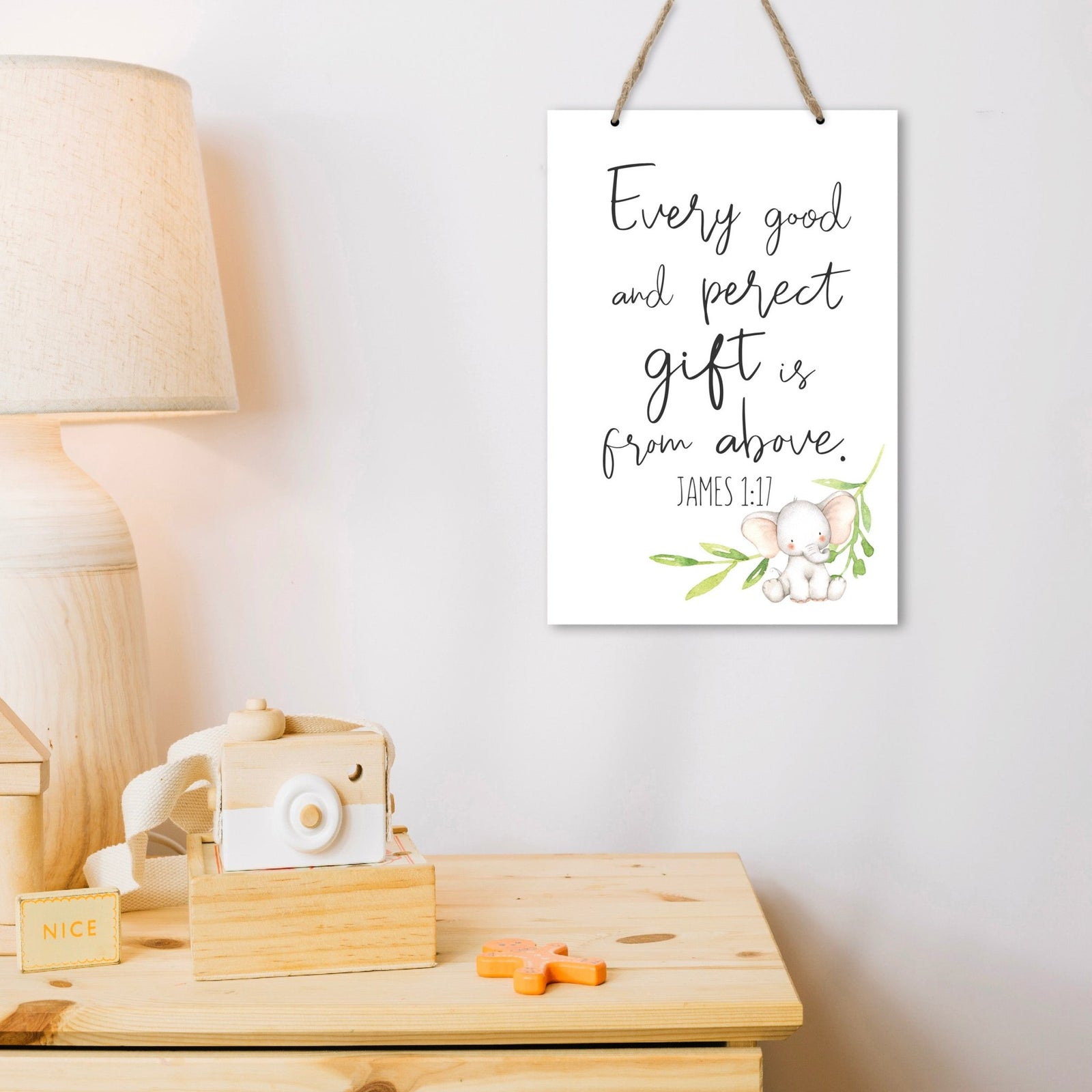 Inspirational Nursery Rope Signs for Boys and Girls - Every Good - LifeSong Milestones