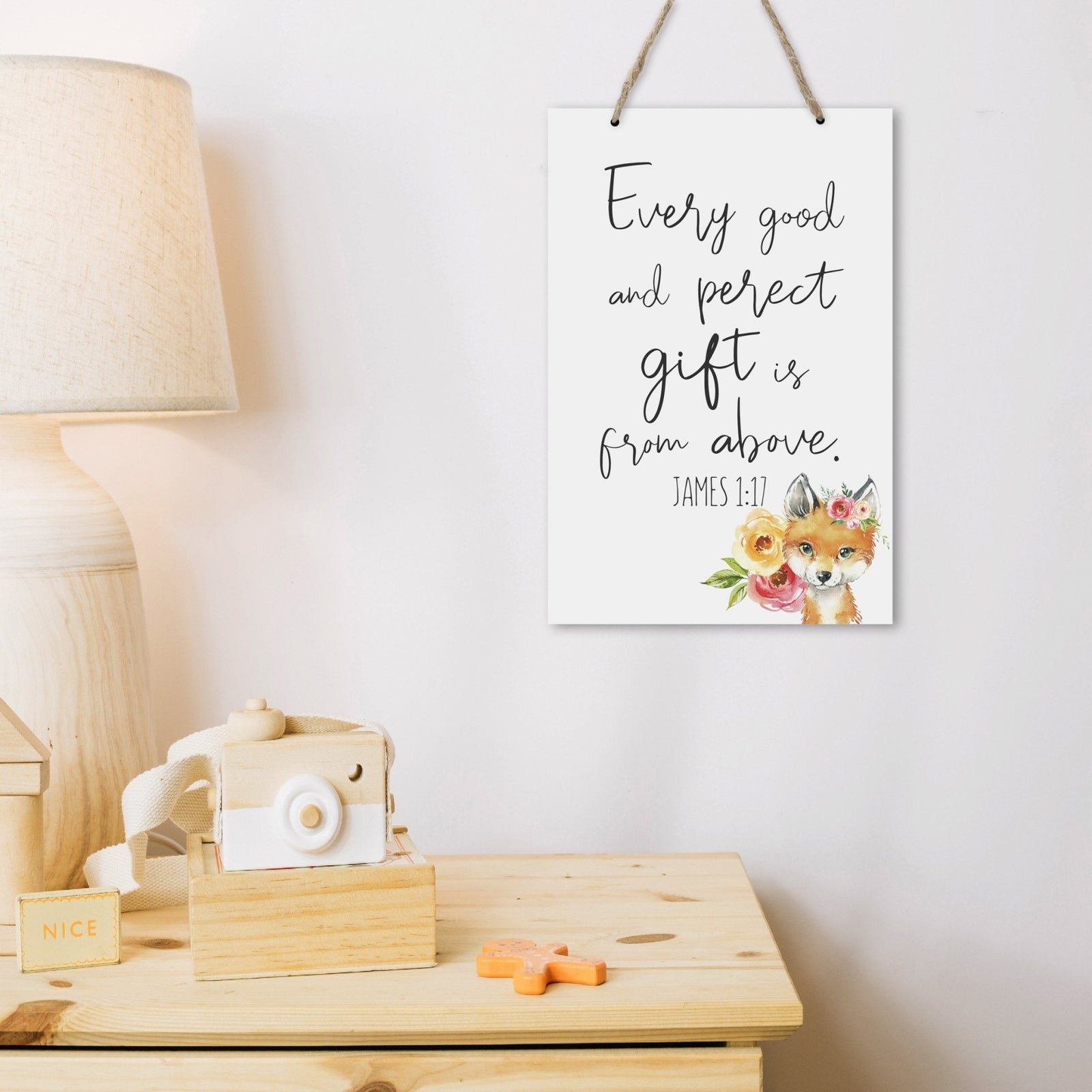 Inspirational Nursery Rope Signs for Boys and Girls - Every Good - LifeSong Milestones