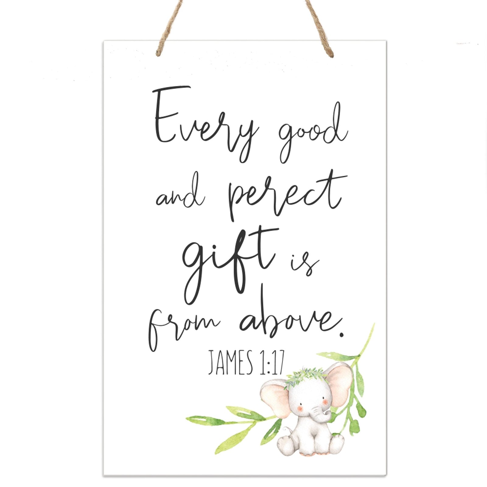 Inspirational Nursery Rope Signs for Boys and Girls - Every Good - LifeSong Milestones
