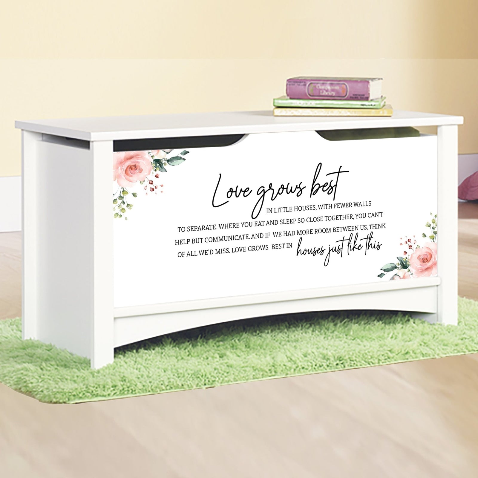 Inspirational Room Organizer Toy Blanket Storage Chest Box - (FAMILY) (NP) - LifeSong Milestones