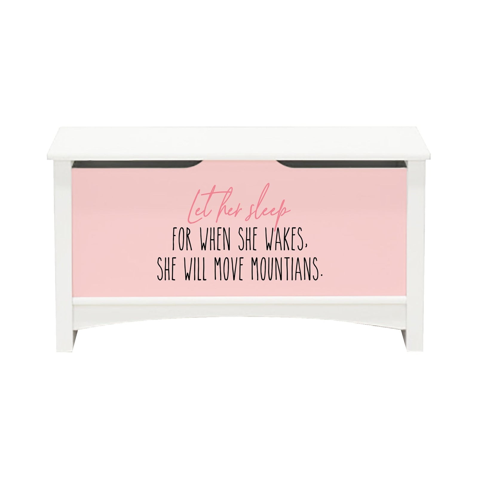 Inspirational Room Organizer Toy Blanket Storage Chest Box - (GIRL) (NP) - LifeSong Milestones