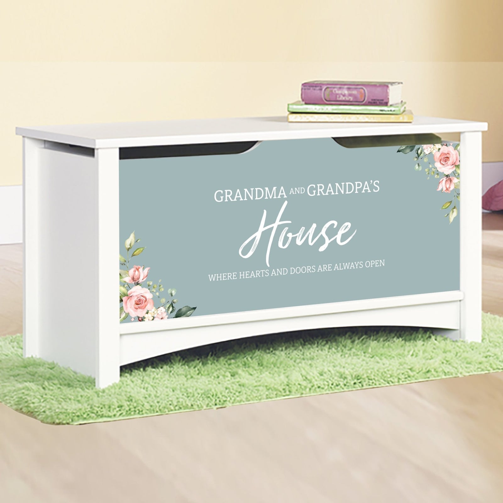 Inspirational Room Organizer Toy Blanket Storage Chest Box - (GRANDPARENTS / FAMILY) (NP) - LifeSong Milestones