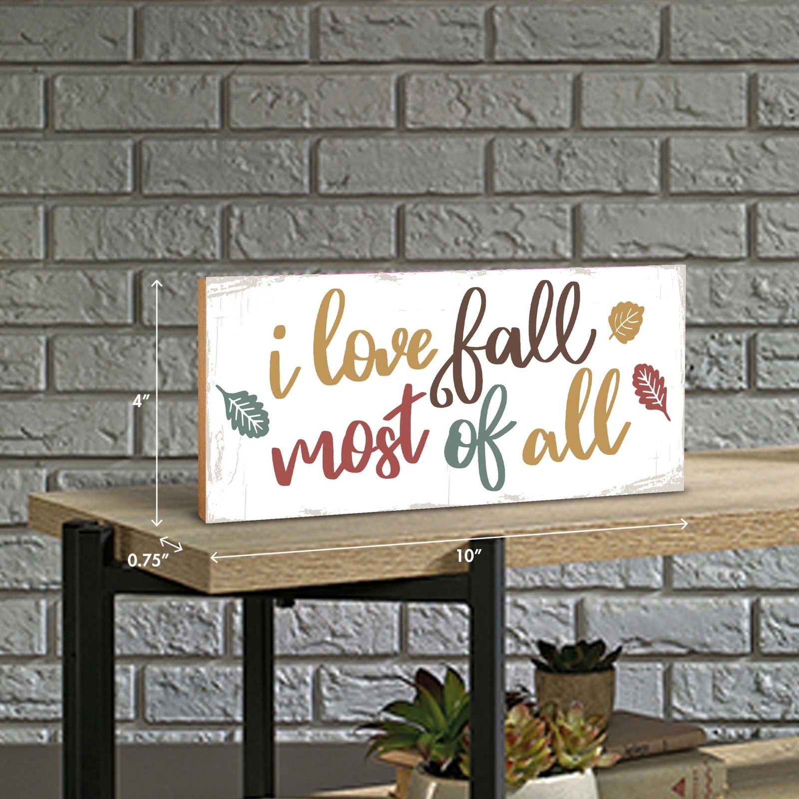Inspirational Shelf Décor and Tabletop Signs for Fall Season - LifeSong Milestones