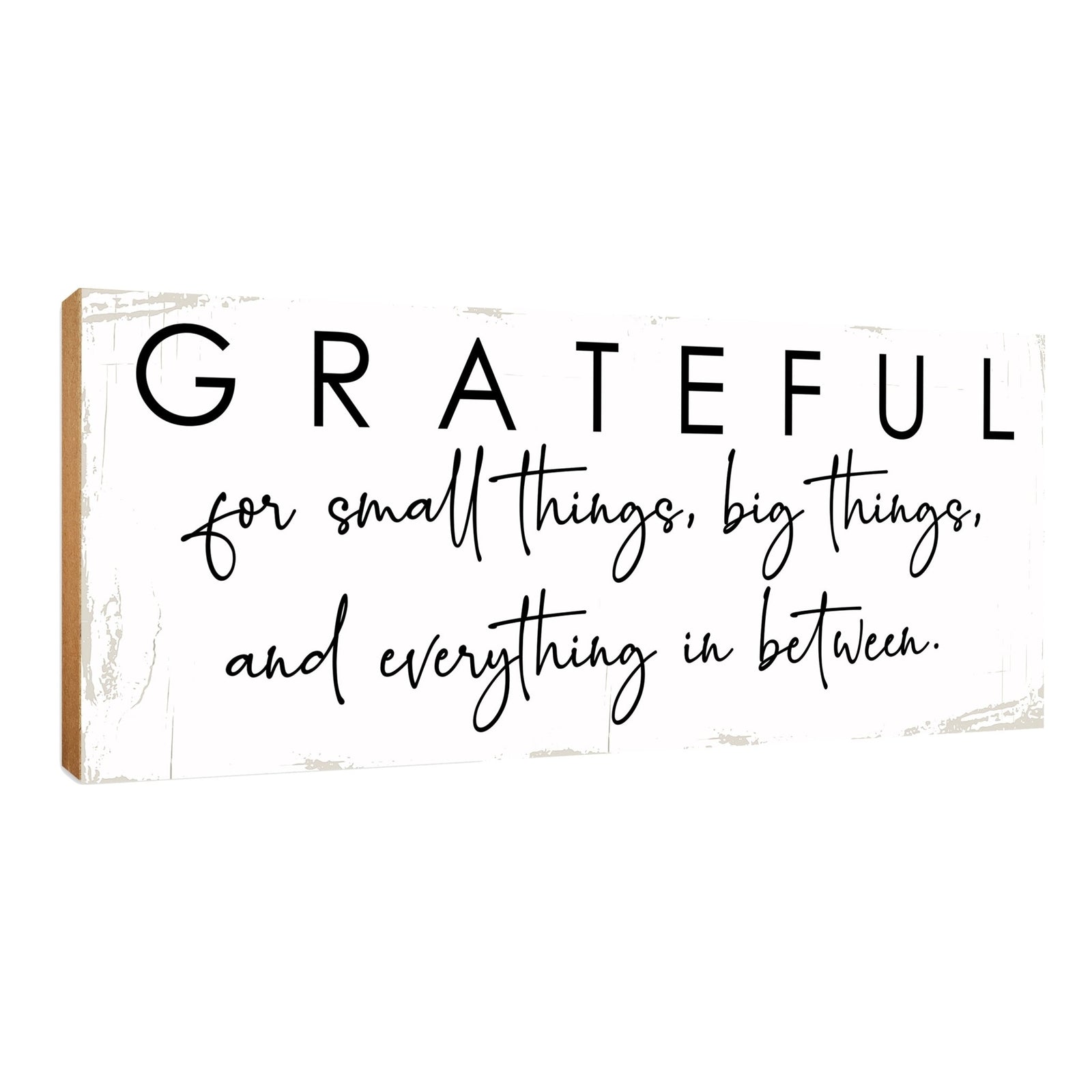 Inspirational Shelf Décor and Tabletop Signs for Fall Season - LifeSong Milestones