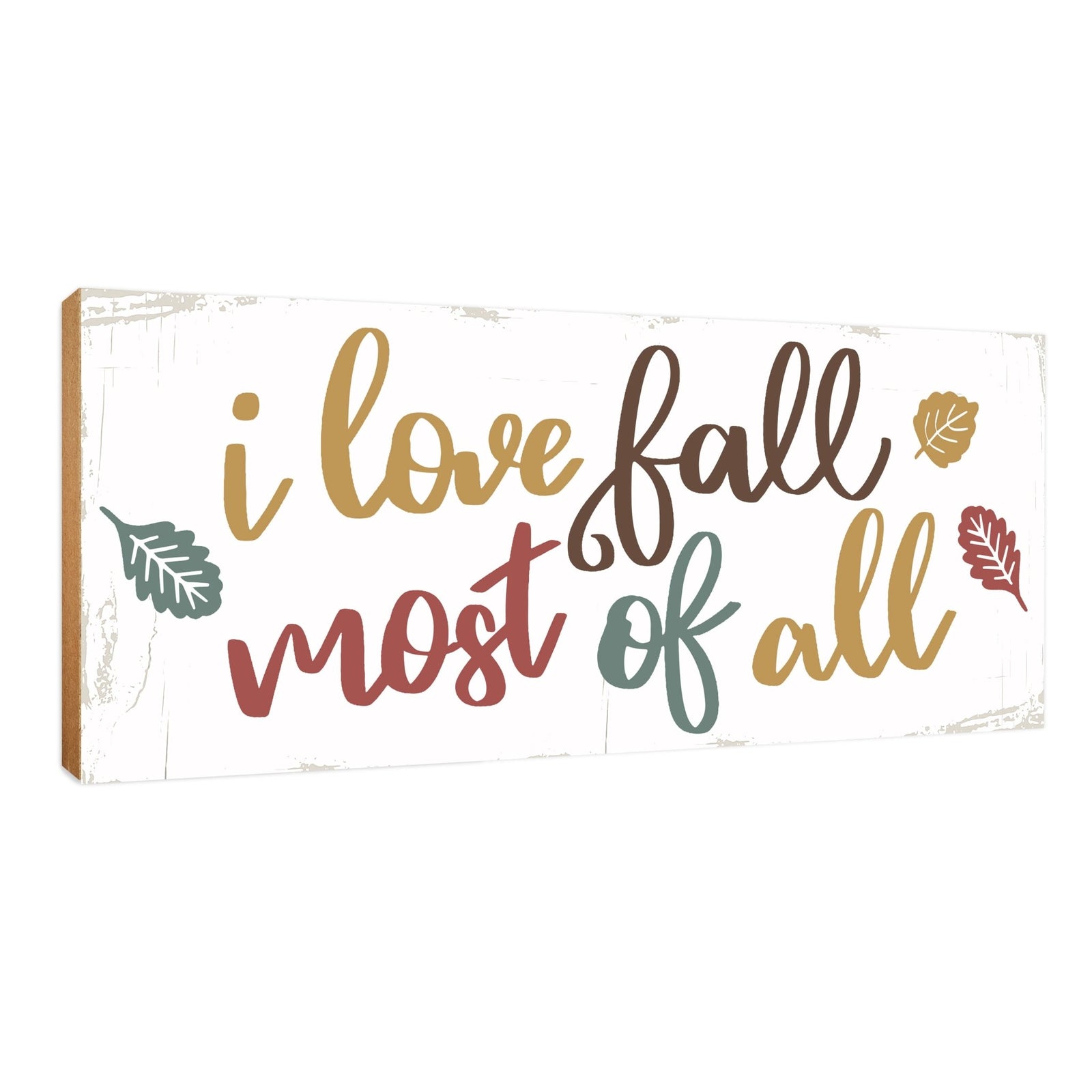 Inspirational Shelf Décor and Tabletop Signs for Fall Season - LifeSong Milestones
