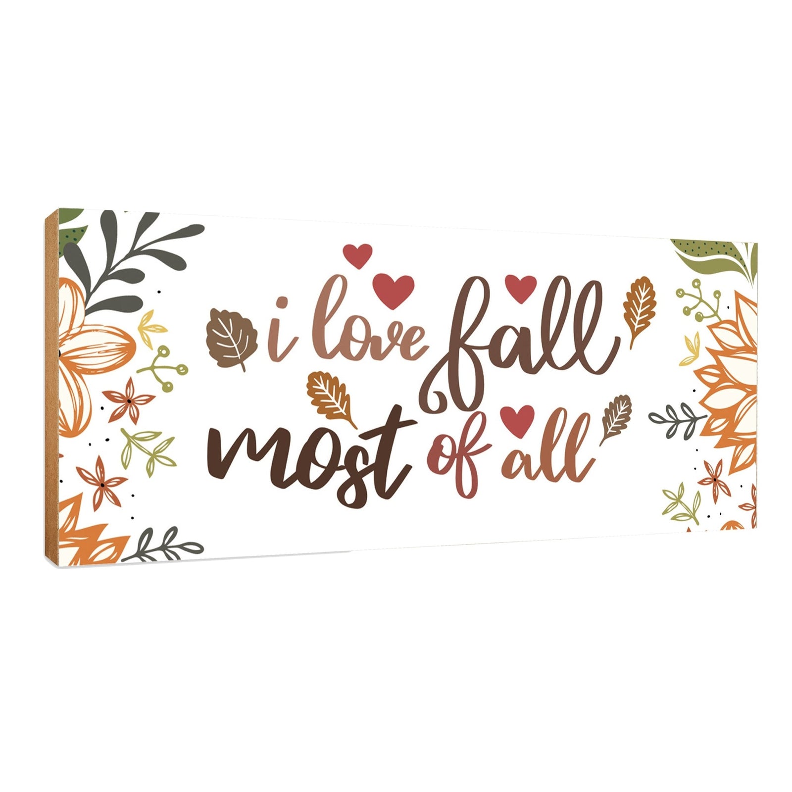 Inspirational Shelf Décor and Tabletop Signs for Fall Season - LifeSong Milestones