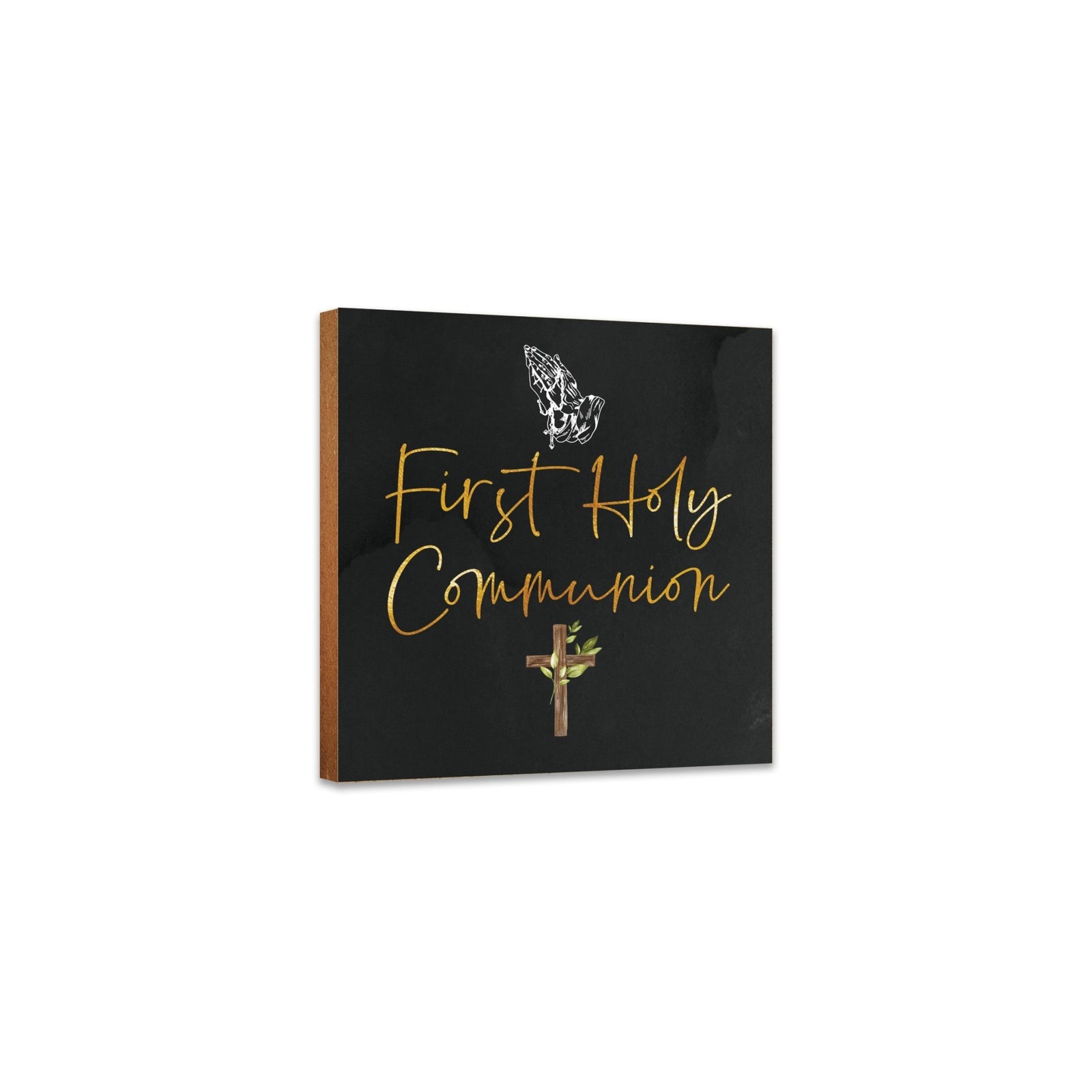 Inspirational Shelf Décor and Tabletop Signs for First Holy Communion - LifeSong Milestones
