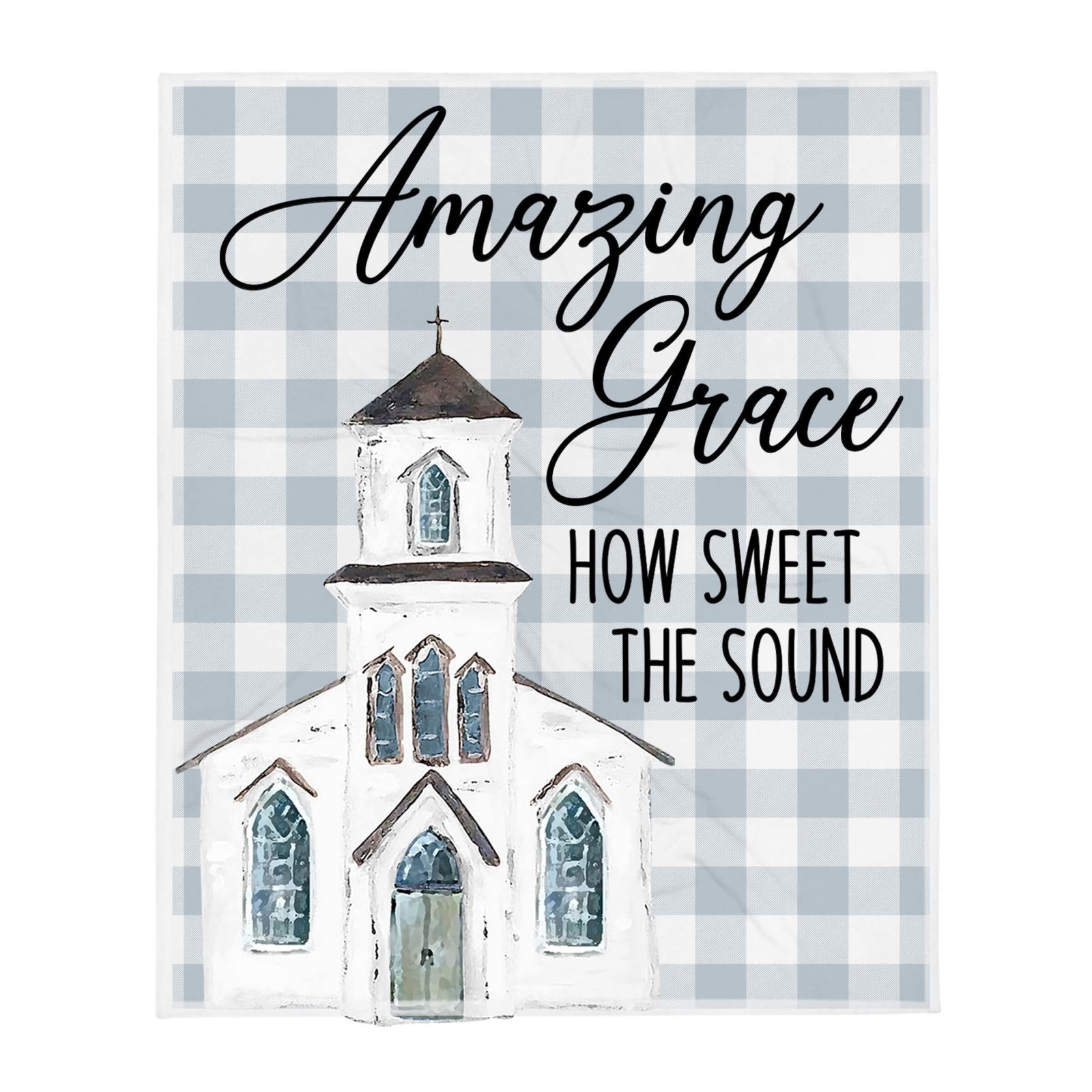 Inspirational Soft and Hypoallergenic Blanket for Home – Amazing Grace - LifeSong Milestones